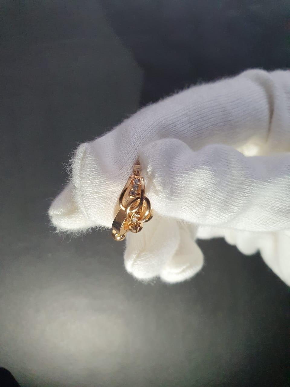 Elegant Golden Metal Hoop Earrings