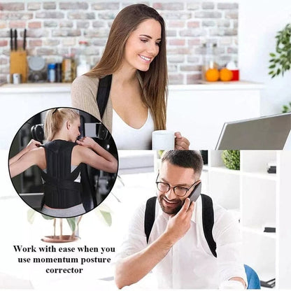 Adjustable Posture Back Belt – Posture Corrector Belt For Men And Women – Back Support And Shoulder Belt